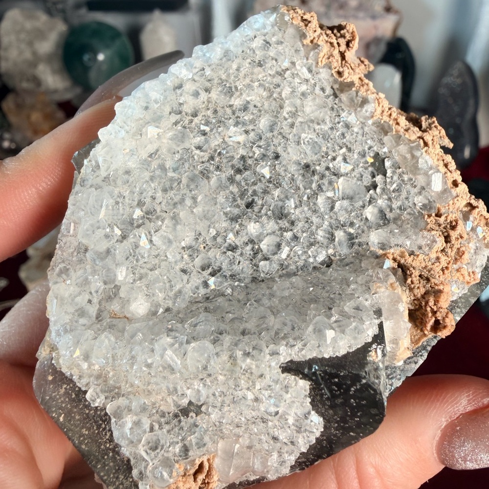 Natural Fluorite & Quartz Nigeria | Raw Crystal Specimen | Clarity • Focus • - Picture 7 of 8